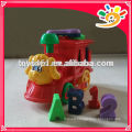 Cute Cartoon Dog Pull Line Jouets, train en plastique avec Bell